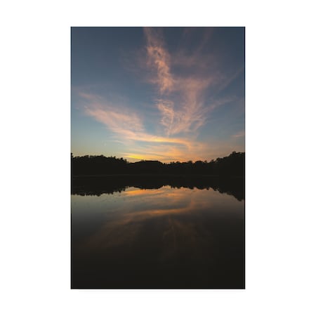 Kurt Shaffer 'Kendal Lake Sunset Pastel' Canvas Art,22x32